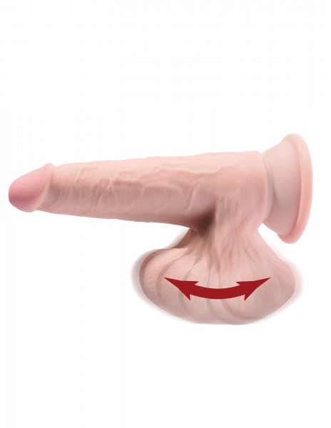 8'' 3D Cock + Swinging Balls