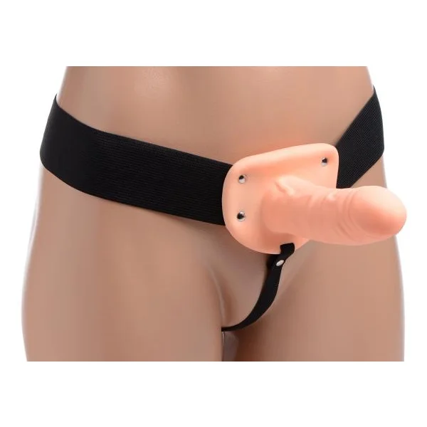 Erection Assist Hollow Strap On O/S Beige