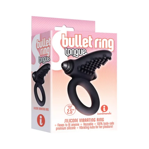 The 9's, S-bullet Ring - Tongue, Silicone — image 6 of 6