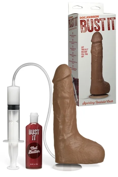 Doc Johnson Bust It - 8.5" Realistic Squirting Dildo