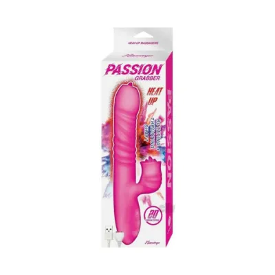 Rabbit Vibrators Passion Grabber Heat Up Dual Stimulator Pink