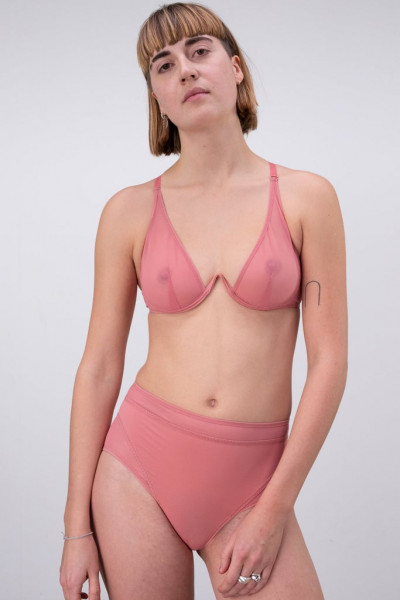 Fast Girls Bra by La Fille d'O - Coral