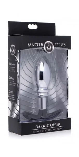 Dark Stopper Metal & Silicone Anal Plug — image 6 of 6
