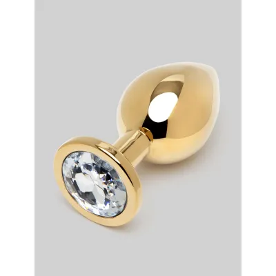 Lovehoney Jeweled Gold Metal Medium Butt Plug 3 Inch