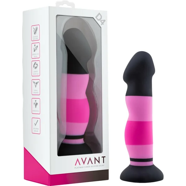Avant D4 Sexy in Pink G-Spot Silicone Dildo