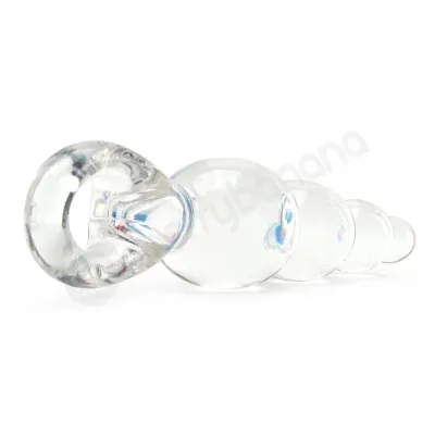 Jolie Ripples Clear Medium Butt Plug