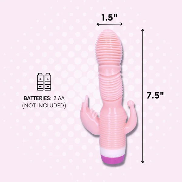 FREE Rippled Triple Stimulating Power Vibrator - Add To Your Bag!
