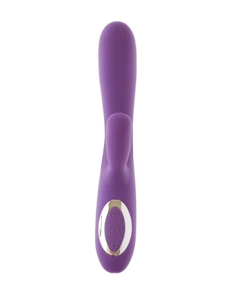Amore Silicone Rabbit Vibrator - Purple - 7.9 Inch
