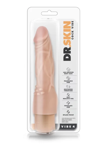 Dr. Skin Cock Vibe Vibrating Cock 8 Inches