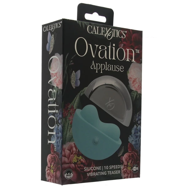 Ovation Applause Rechargeable Silicone Waterproof Clitoral Vibrator By CalExotics - Blue