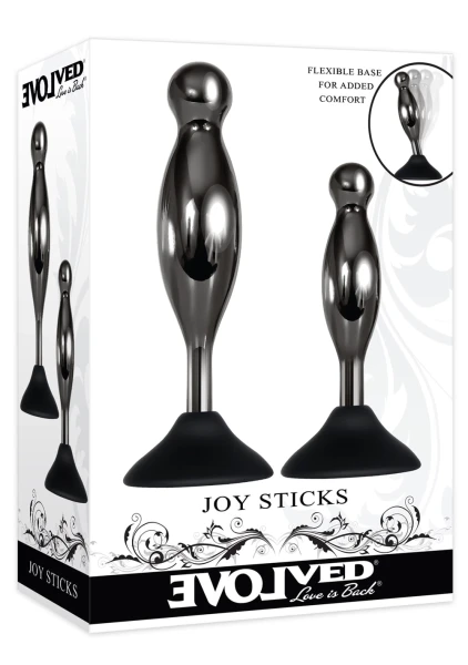 Joy Sticks Anal Plug 2-Piece Set By Evolved Novelties