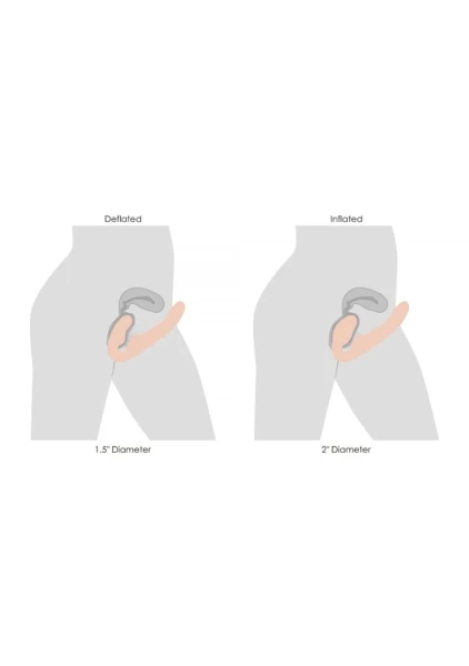 Evoke Ergo-Fit - Inflatable Vibrating Strapless Strap-On — image 10 of 12