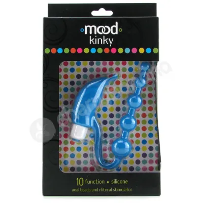 Mood Kinky Blue Vibrating Anal Beads