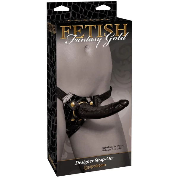 Fetish Fantasy Gold Designer Strap-On Black