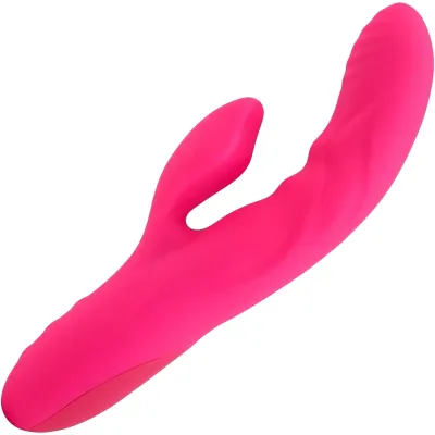 Nubii Kiah 17 3 Function Rabbit Rechargeable Silicone Dual Stim Vibrator By Nu Sensuelle Pink