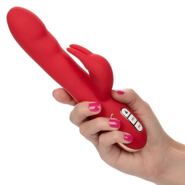 Jack Rabbit Signature Heated Silicone Ultra-Soft Rabbit Rechargeable Vibrator By CalExotics