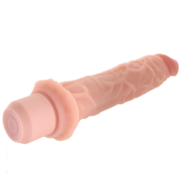 Dr. Skin Silicone Dr. Richard Waterproof Vibrating 9" Dildo By Blush - Vanilla
