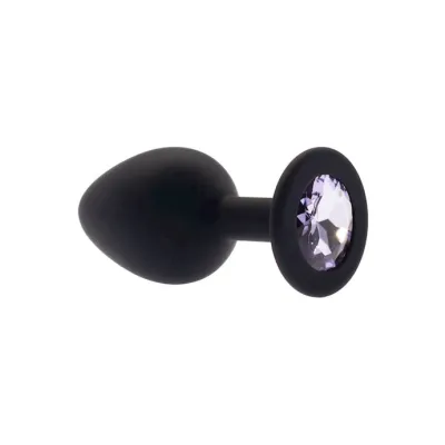 Kink Range Silicone Gemmed Butt Plug 3 1 Inch