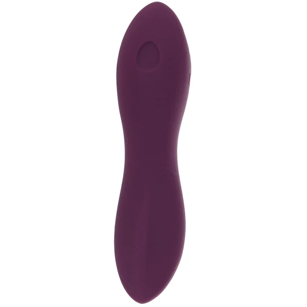 DIP Silicone Rechargeable Waterproof Vibrator by Dame - Plum