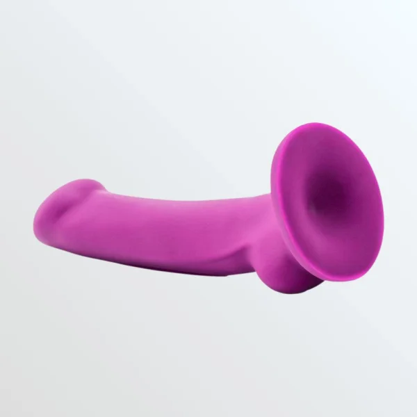Avant D9 Ergo Mini Silicone Suction Cup Dildo by Blush - Violet