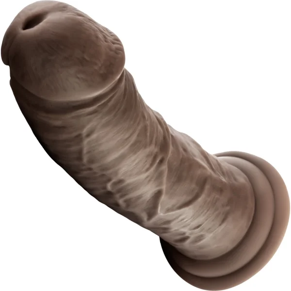 Dr. Skin 8 Inch Basic Realistic Dildo With Suction Cup by Blush - Chocolate