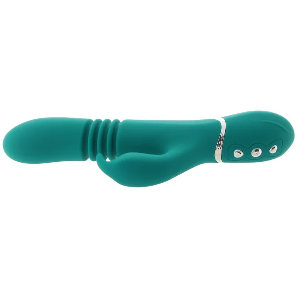 Adam & Eve Eve's Rechargeable Thrusting Rabbit - Green — image 25 of 25