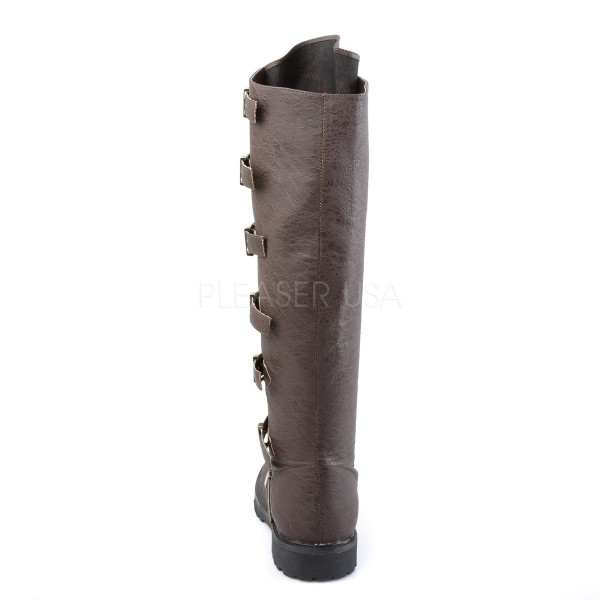 1 1/2 inches Heel Men\'s Pull-on Multi-Buckled Strap Knee High Boot — image 8 of 8
