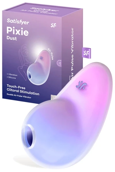 Satisfyer Pixie Dust 3.7" Vibrating Air Pulse Clitoral Stimulator