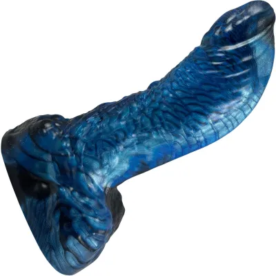 The Miksko Human Alien Hybrid Monster 6 38 Silicone Dildo By Uberrime Cosmos Blue