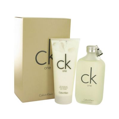 Ck One Gift Set By Calvin Klein 6 7 Oz Eau De Toilette Spray 6 7 Oz Body Moisturizer