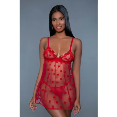 Valentine Babydoll Red M