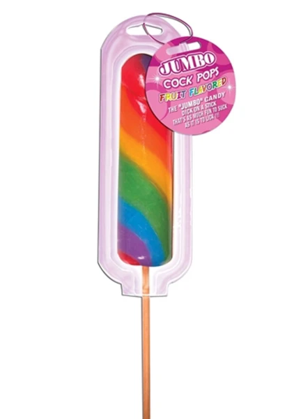 Jumbo Rainbow Cock Lollypop