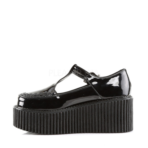 3 inches PF T-Strap Creeper w/Side Cutout & Buckle Detail — image 7 of 8