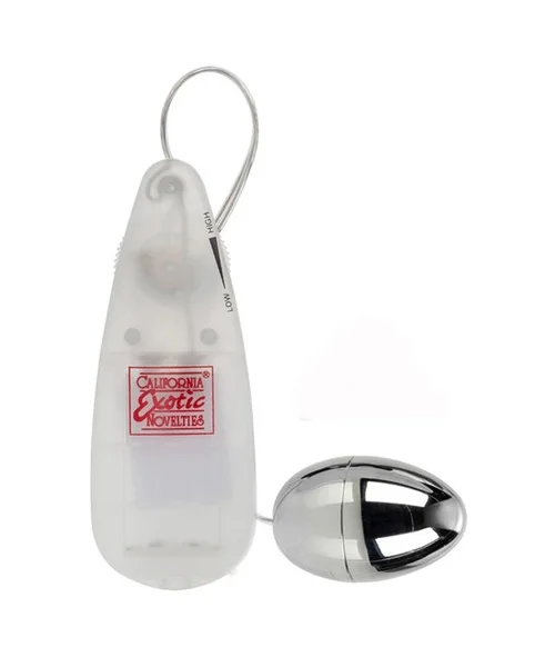 Pocket Exotics Vibrating Silver Egg