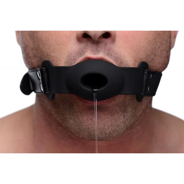 Strict Hollow Silicone Ball Gag O/S Black