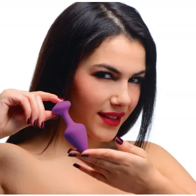 Purple Pleasures 3 Piece Silicone Anal Plugs