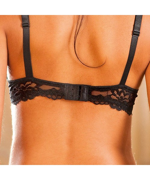 Black maximum cleavage bra