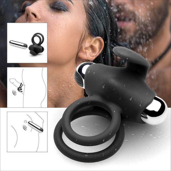 Silicone Flicker Vibrating Cock Ring & Penis Enhancer by Lynk Pleasure