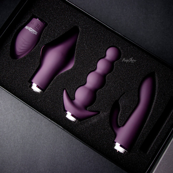 Pleasure Kit #6 Interchangeable Vibrator with 3 Attachments by Shots