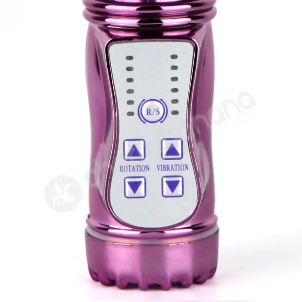Cherry Banana Butterfly Lover Thrusting 42 Function Purple Vibrator