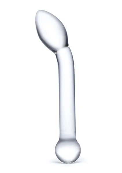 Slimline G-Spot Glass Dildo 8"