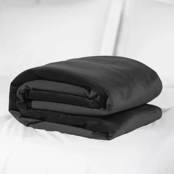 Fascinator Travel Throw Moisture-Proof Sensual Blanket - Microvelvet Black 53" x 36"