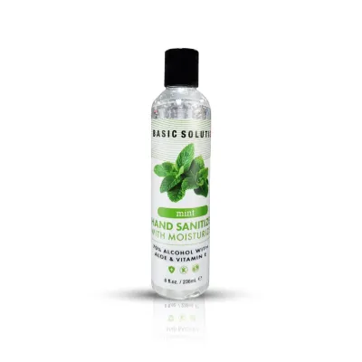 Basic Solutions Hand Sanitizer With Moisturizer Mint 8 Oz 236ml