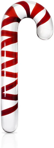 Icicles No. 59 Candy Cane Glass Dildo