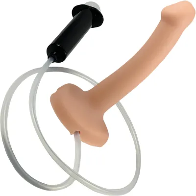 Strap on Me Squirting Harness Compatible Silicone Dildo Small Vanilla