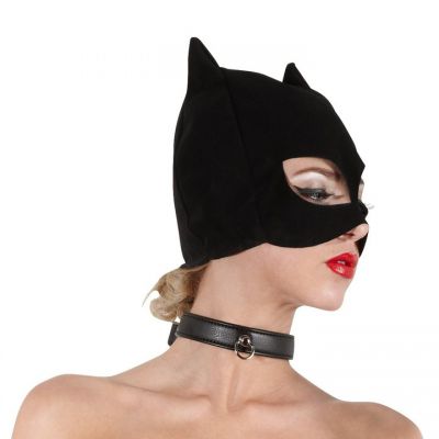 Bad Kitty Faux Leather Cat Mask