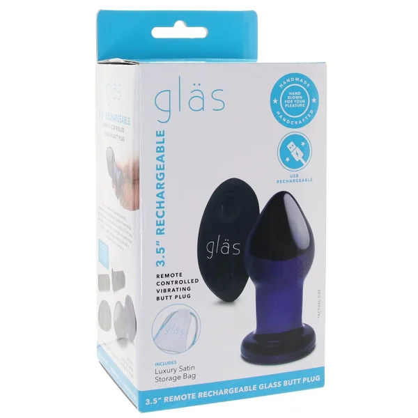 GLAS Rechargeable Butt Plug 3.5"