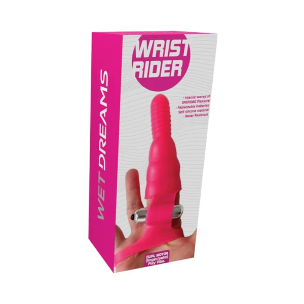 Wet Dreams Wrist Rider Dual Motor Finger Play Sleeve With Wrist Strap Multi Speed — image 6 of 9