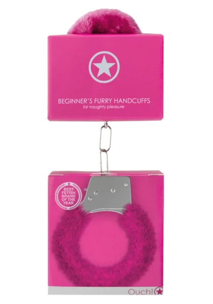 OUCH! Beginners Metal & Fur Handcuffs
