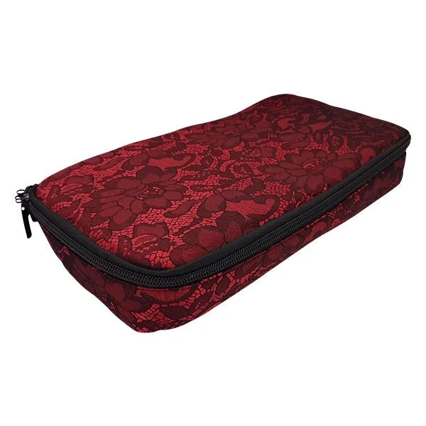Lace Lockable Bag Red By Brigitta